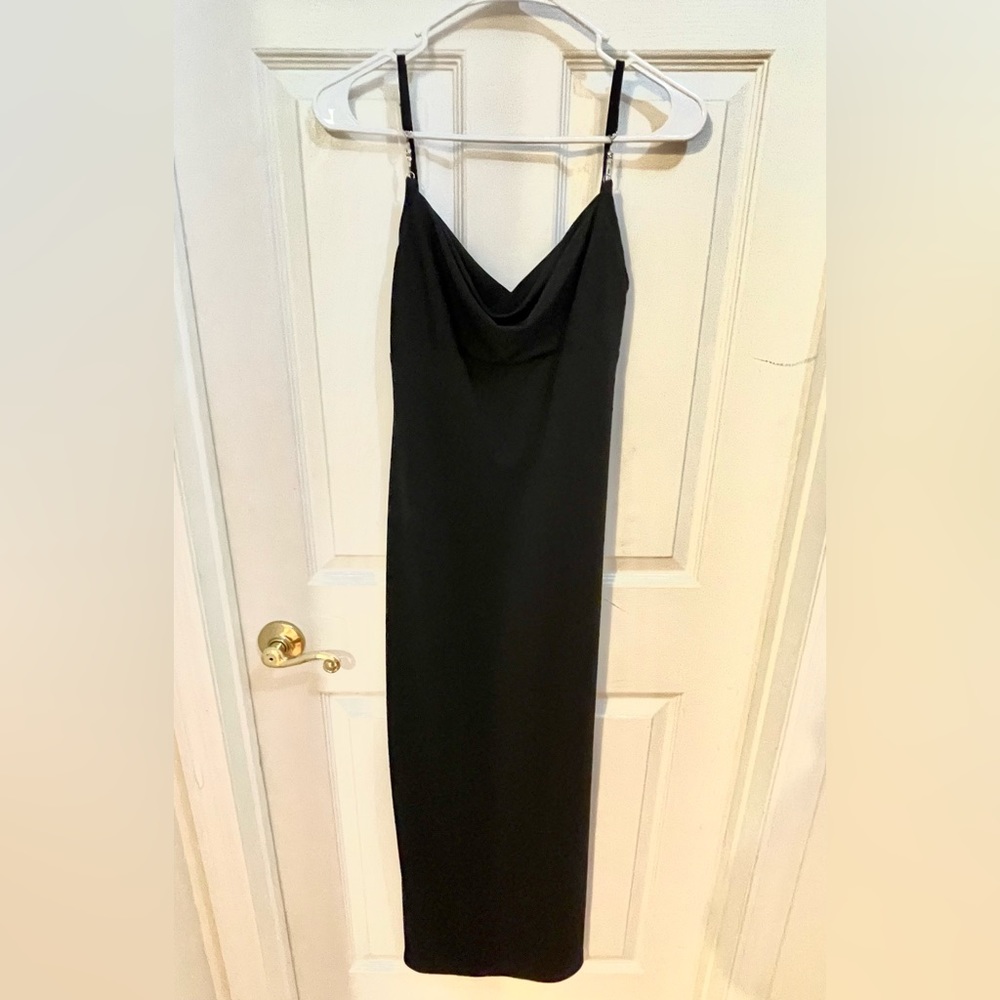 Y2K black dress